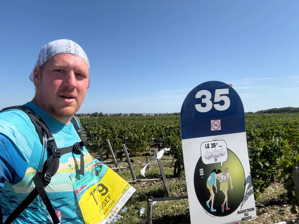 Značka 35. kilometru ve vinicích, Marathon du Médoc